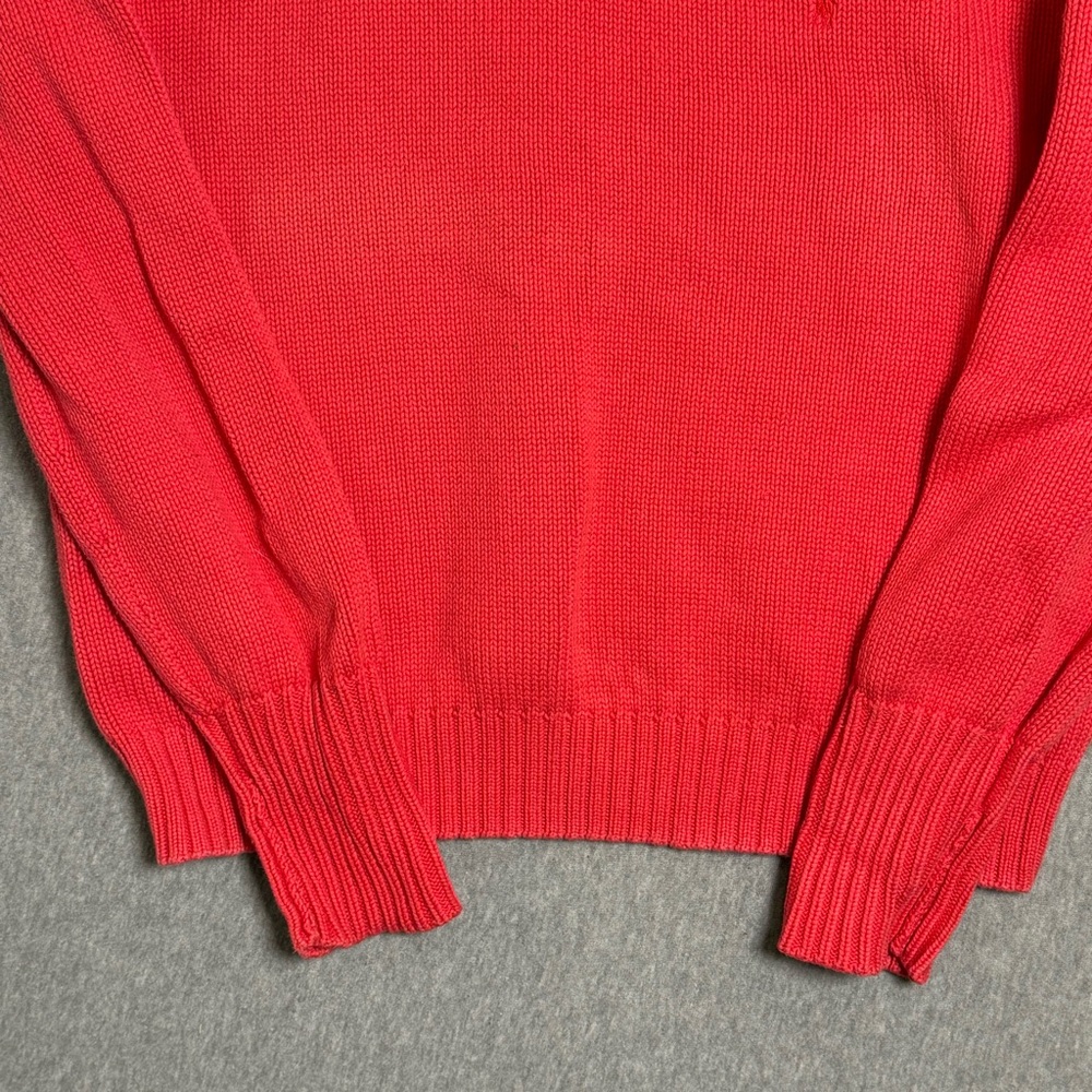 Vintage Polo Sport Ralph Lauren Sweater Red Women's Large L  Crewneck Pony Logo - Picture 5 of 7